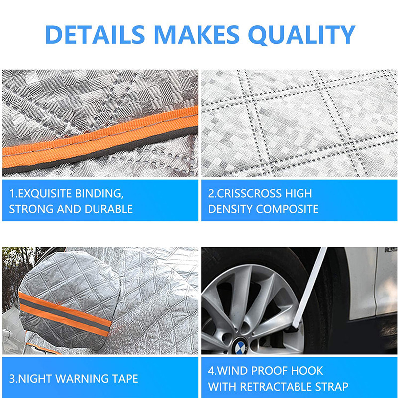 Noul parbriz universal pentru mașină Husă de protecție solară Vizor Scut Umbră Impermeabil UV Ploaie Praf Zăpadă Protecție împotriva căldurii Soarelui Accesorii auto