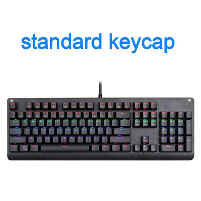 E-YOOSO K600 Rainbow tastatură rotundă galvanizată Tastatură mecanică pentru jocuri USB Comutator albastru 104 taste Gamer cu iluminare din spate pentru computer PC