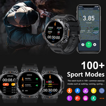 SACOSDING Smart Watch Нов 1,39 инчов мъжки Bluetooth часовник за разговори Спортен фитнес тракер Heart Monitor Smartwatch за Android IOS