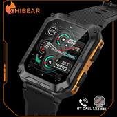 ChiBear Bluetooth Call Smart Watch Men 1,83 inch 240*286 HD Screen 120+ Sport Mode Fitness Tracker IP68 Waterproof Smartwatch Man