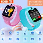 Ceasuri inteligente Jocuri Copii Apel telefonic SOS 1,54 inch Cu card TF 512M Înregistrare video muzicală Ceas inteligent pentru copii Cameră Cadouri fete