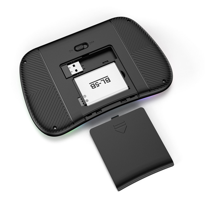 Podsvietená angličtina, ruština, francúzština, španielčina, portugalčina, Fly Air Mouse 2.4G Touchpad pre Android TV Box PC M9 Mini bezdrôtová klávesnica