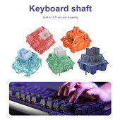 Comutator de tastatură mecanică Mute fin Axa tastaturii mecanice Accesorii bricolaj Axul tastaturii de jocuri Compatibil cu comutatorul MX