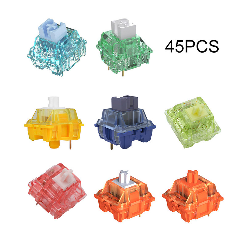 Comutator de tastatură mecanică Mute fin Axa tastaturii mecanice Accesorii bricolaj Axul tastaturii de jocuri Compatibil cu comutatorul MX