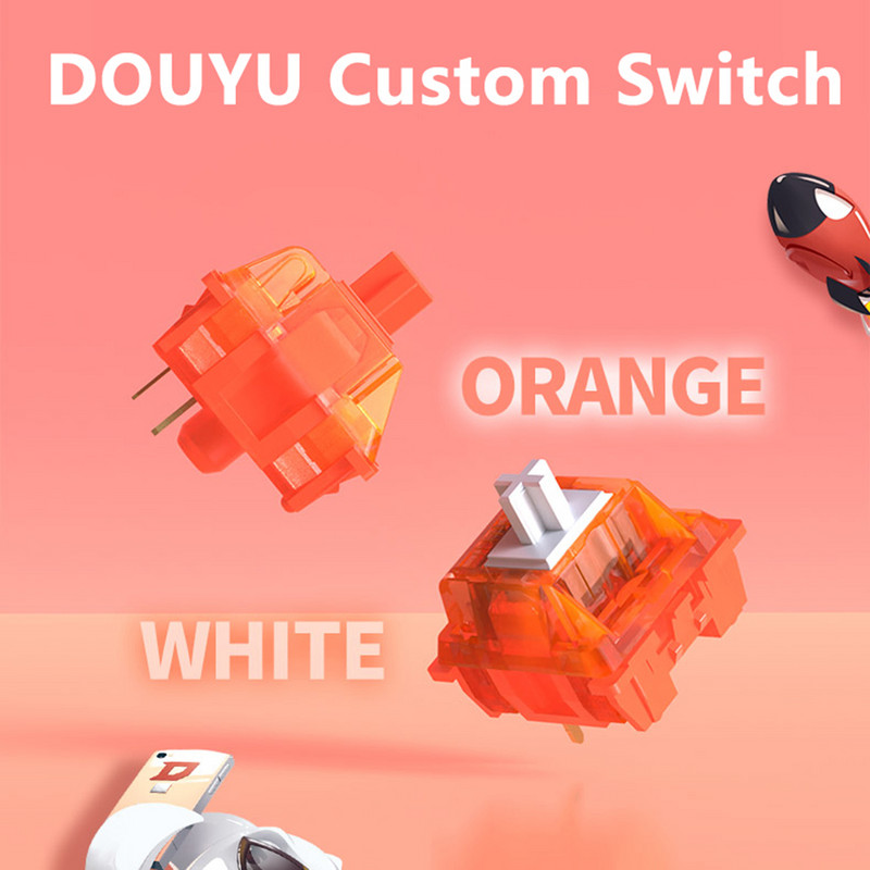 Comutator de tastatură mecanică Mute fin Axa tastaturii mecanice Accesorii bricolaj Axul tastaturii de jocuri Compatibil cu comutatorul MX