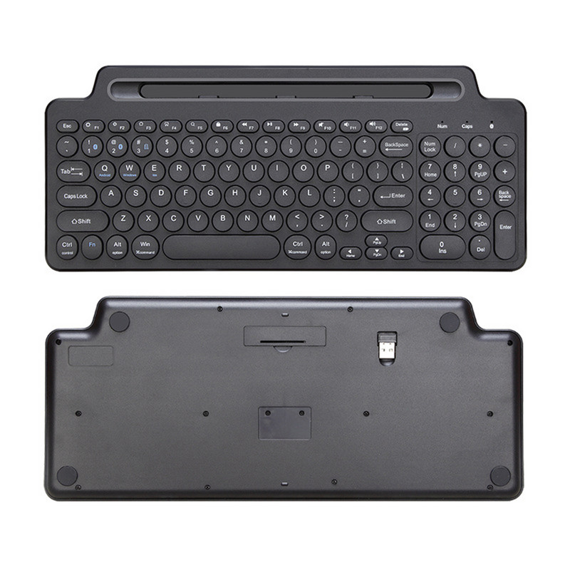 Tastatură fără fir Bluetooth 2.4G cu touchpad numeric Mouse Slot pentru card de telefon Tastatură numerică pentru Android IOS Desktop PC Laptop