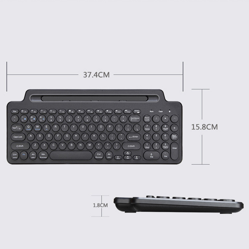 Tastatură fără fir Bluetooth 2.4G cu touchpad numeric Mouse Slot pentru card de telefon Tastatură numerică pentru Android IOS Desktop PC Laptop
