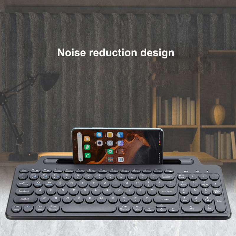 Tastatură fără fir Bluetooth 2.4G cu touchpad numeric Mouse Slot pentru card de telefon Tastatură numerică pentru Android IOS Desktop PC Laptop