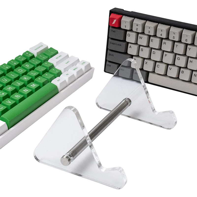 1 buc Suport pentru tastatură cu afișaj cu 3 niveluri, 2 niveluri, Suport acrilic transparent pentru raft pentru tastatură mecanică, suport pentru depozitare