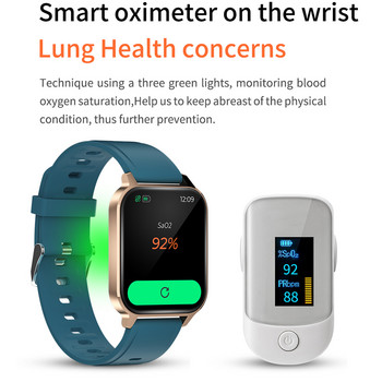 Έξυπνο ρολόι Gearvita Q18 1,75 ιντσών με οθόνη πλήρους αφής DIY Καντράν αρτηριακής πίεσης για καρδιακούς παλμούς Smartwatch VS DTX 2021 Νέο