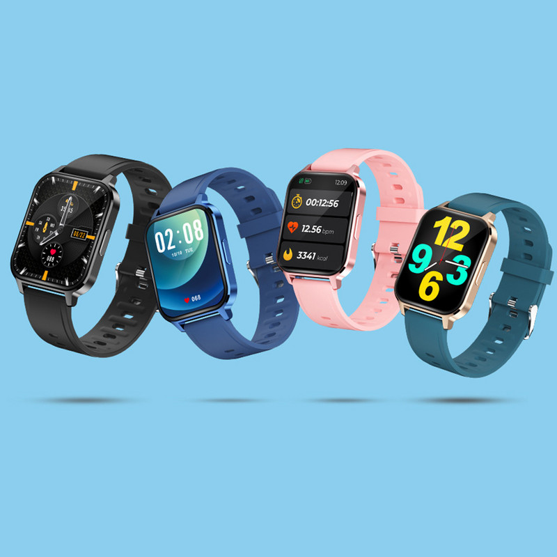 Ceas inteligent Gearvita Q18, cu ecran tactil complet de 1,75 inci, cadran DIY, tensiune arterială, ritm cardiac, ceas inteligent VS DTX 2021 Nou