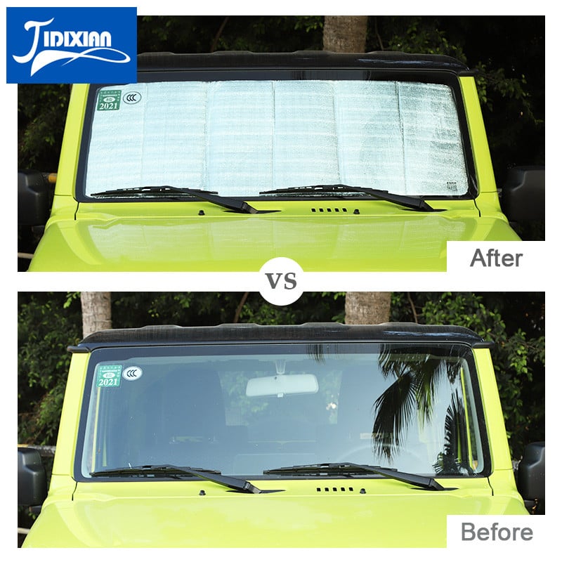 JIDIXIAN Parasolare pentru parbriz pentru Suzuki Jimny JB74 Accesorii pentru parbriz frontal auto pentru Suzuki 2019 2020 2021 2022