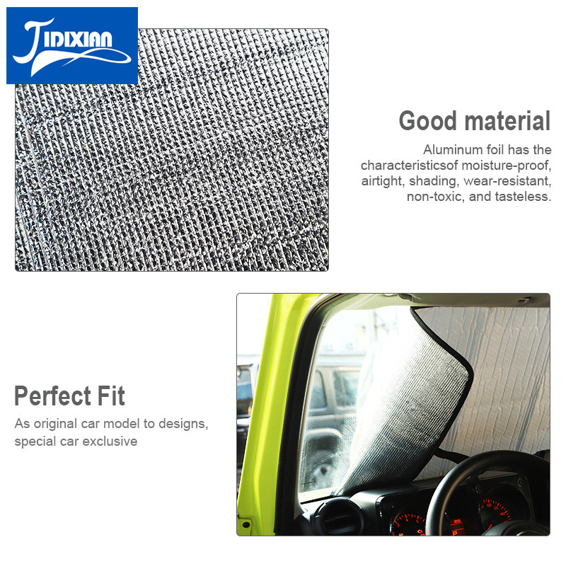JIDIXIAN Parasolare pentru parbriz pentru Suzuki Jimny JB74 Accesorii pentru parbriz frontal auto pentru Suzuki 2019 2020 2021 2022