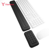 Suport pentru încheietura mâinii pentru tastatură și mouse Suport de sprijin pentru palme din spumă cu memorie ergonomică pentru tastare și jocuri pentru ameliorarea și repararea durerii la încheietura mâinii
