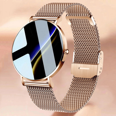 2022 Νέο εξαιρετικά λεπτό έξυπνο ρολόι γυναικών 1,36" AMOLED 360*360 HD Pixel Display Always Show Time Call Reminder Smartwatch Ladies+Box