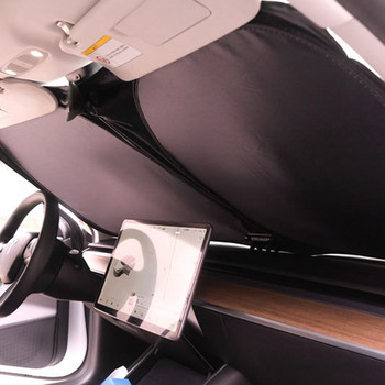 Αξεσουάρ σκίαστρου ηλίου παρμπρίζ αυτοκινήτου Ζελάκια Αυτόματο μπροστινό παράθυρο αντηλιακό ομπρέλα Coche για Tesla Model 3 Y Αξεσουάρ σκίαστρου Νέο