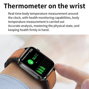 2023 Нов интелигентен часовник за измерване на кръвната захар Мъжки лазерно лечение Здравни часовници Водоустойчив интелигентен часовник за кръвно налягане Женски часовник с глюкомер