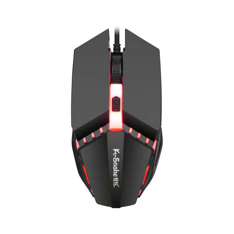 Viper 1600 DPI Mouse Desktop Notebook Universal M11 E-Sports USB Mouse Luminos K-Snaker Mâină stânga și dreaptă pentru laptop