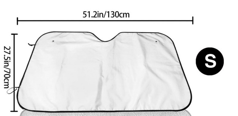 Greture Husky Dog Parasolar pentru parbriz pentru mașină, SUV, camion, fereastră din față, umbrire de soare, capac de protecție 57 x 27,5 inci, parasolar pentru mașină