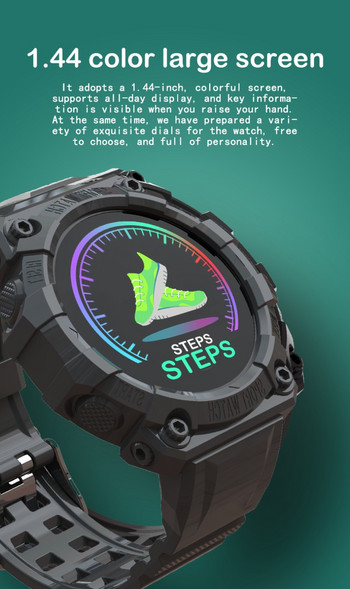 Έξυπνο ρολόι Αθλητική υπενθύμιση Bluetooth Έγχρωμη οθόνη Fd68s Παρακολούθηση υγείας Φορέστε ρολόι μαύρο