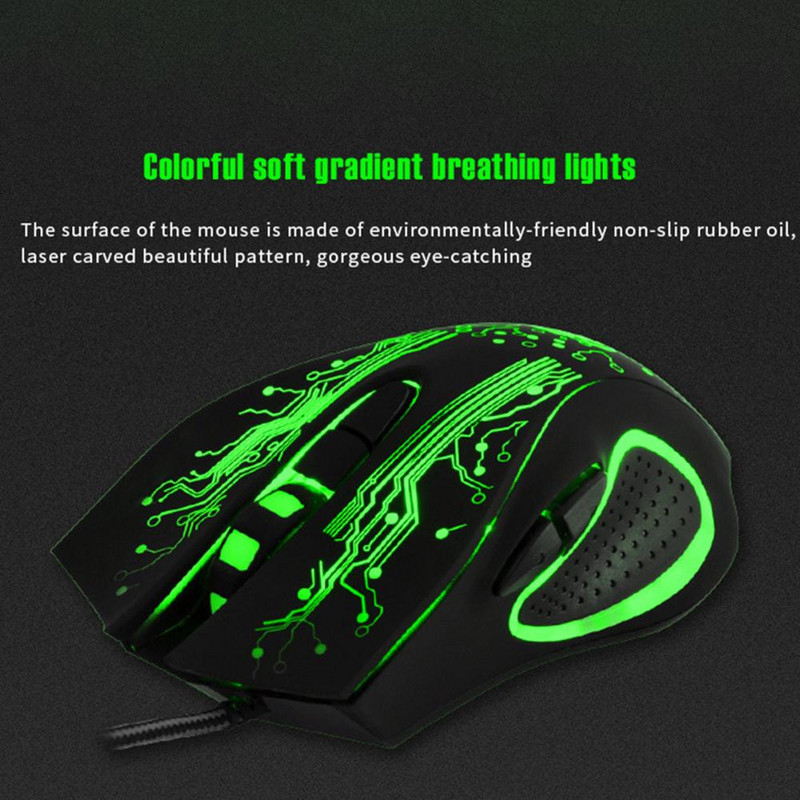 Vânzare fierbinte! Mouse cu fir IMICE X9 cu cip de jocuri Mouse negru pentru jocuri cu fir USB puternic cu lumină colorată pentru computer Dropshipping