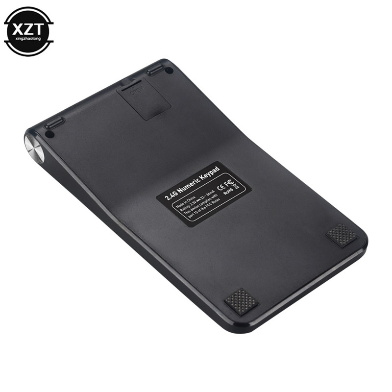 Tastatură/Calculator fără fir cu numere USB 2,4G cu afișaj digital Mini reîncărcabilă cu 19 taste Tastatură numerică inteligentă Rechizite de birou