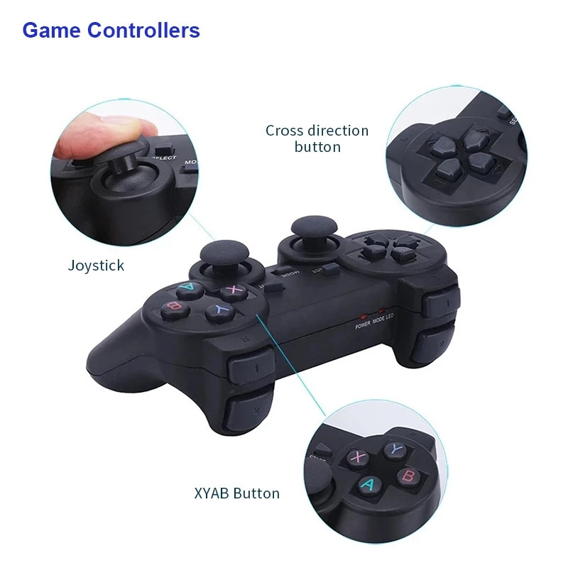 2.4G vezeték nélküli játékvezérlő vezérlő USB Gaming joystick PC laptophoz Android-eszköz támogatás Windows 10/8/7/XP Raspberry Pi 4 3