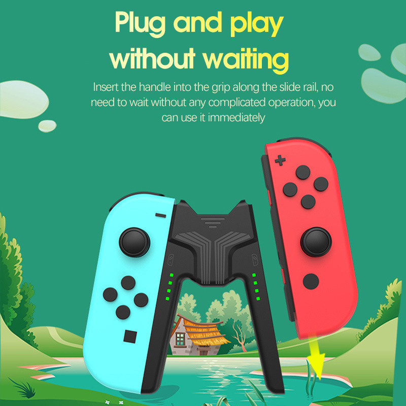 Uchwyt do ładowania uchwyt stacja ładowania uchwyt z ładowarka LED do przełącznika FOR Nintendo przełącznik Joy Con controler