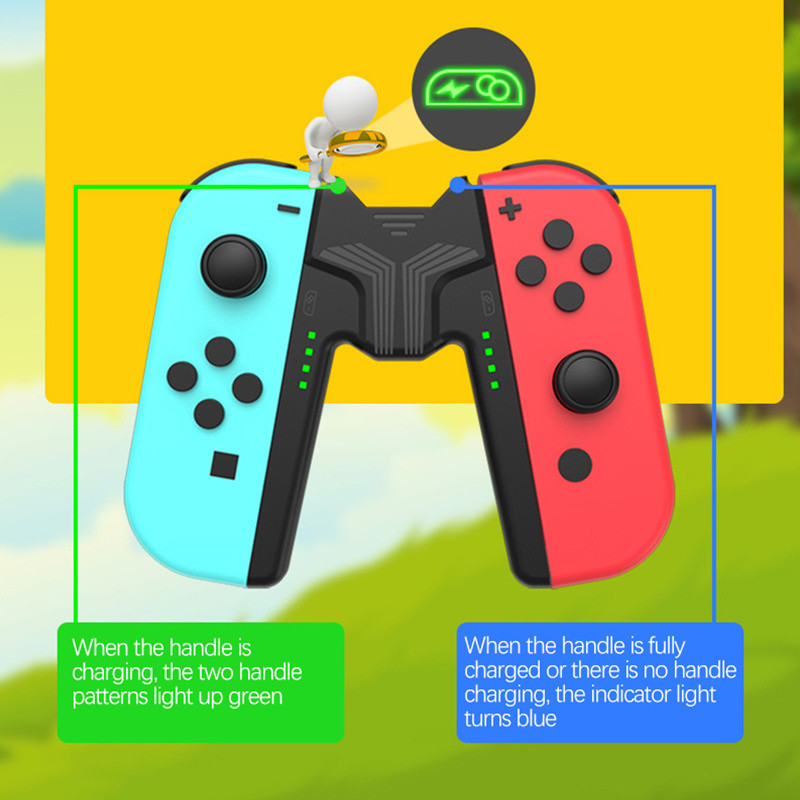 Uchwyt do ładowania uchwyt stacja ładowania uchwyt z ładowarka LED do przełącznika FOR Nintendo przełącznik Joy Con controler