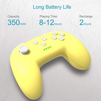 2 τεμ. Bluetooth 4.0 Gamepad για SWITCH NS Ασύρματα χειριστήρια παιχνιδιών Φορητά επαναφορτιζόμενα χειριστήρια παιχνιδιών για ελεγκτή Lite