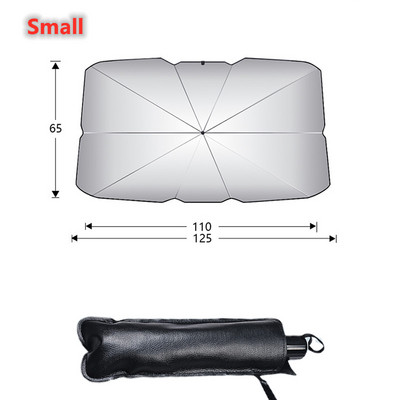 Umbrelă de protecție solară pentru mașină Umbrelă de soare Umbrelă de soare pentru geam față auto Protecție solară pentru mașină Accesorii de protecție interioară a parbrizului