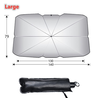 Umbrelă de protecție solară pentru mașină Umbrelă de soare Umbrelă de soare pentru geam față auto Protecție solară pentru mașină Accesorii de protecție interioară a parbrizului