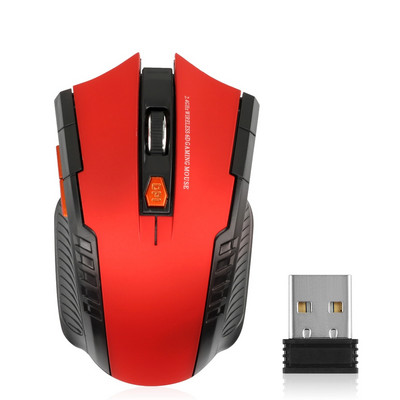 Mouse fără fir 2.4G 1600 DPI Mouse optic Gamer pentru computer Mouse fără fir cu 6 butoane cu receptor USB pentru PC Accesorii laptop