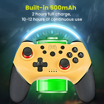Switch PRO χειρολαβή ασύρματο Bluetooth Gamepad Συμβατές Κονσόλες διακόπτη NS Ελεγκτής βιντεοπαιχνιδιών για Switch Console με 6 άξονες