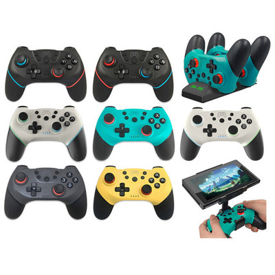 Switch PRO fogantyú, vezeték nélküli Bluetooth Gamepad kompatibilis kapcsolókonzolok NS videojáték-vezérlő 6 tengelyes kapcsolókonzolhoz