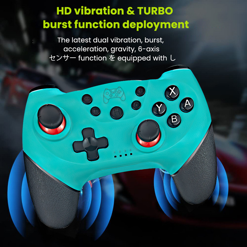 Switch PRO käepide juhtmevaba Bluetoothi mängupuldiga ühilduvad lülituskonsoolid NS videomängukontroller 6-teljelise lülituskonsooli jaoks