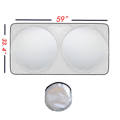 150*70cm Umbrele de soare auto Parbriz Auto Protecție UV Scut Geam pliabil pentru mașină Parasolar Parbriz Bloc de acoperire Accesorii