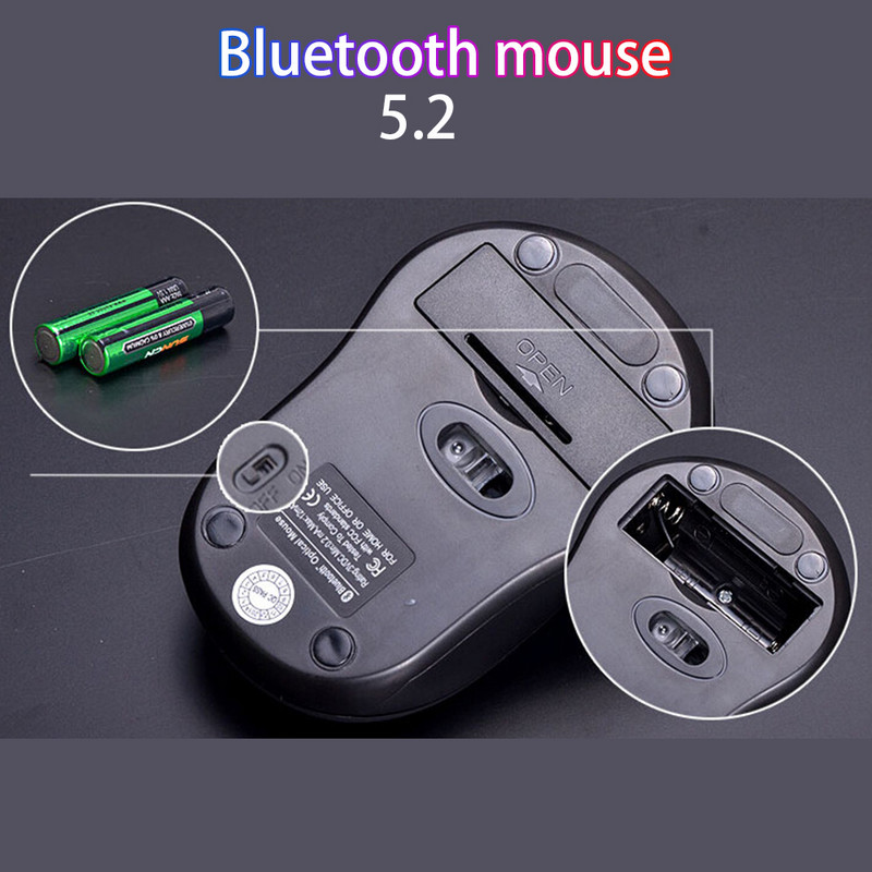 Mouse wireless Bluetooth 5.2 pentru win7/win8 xp macbook iapd Android tablete computer notebook accesorii laptop 10M mouse