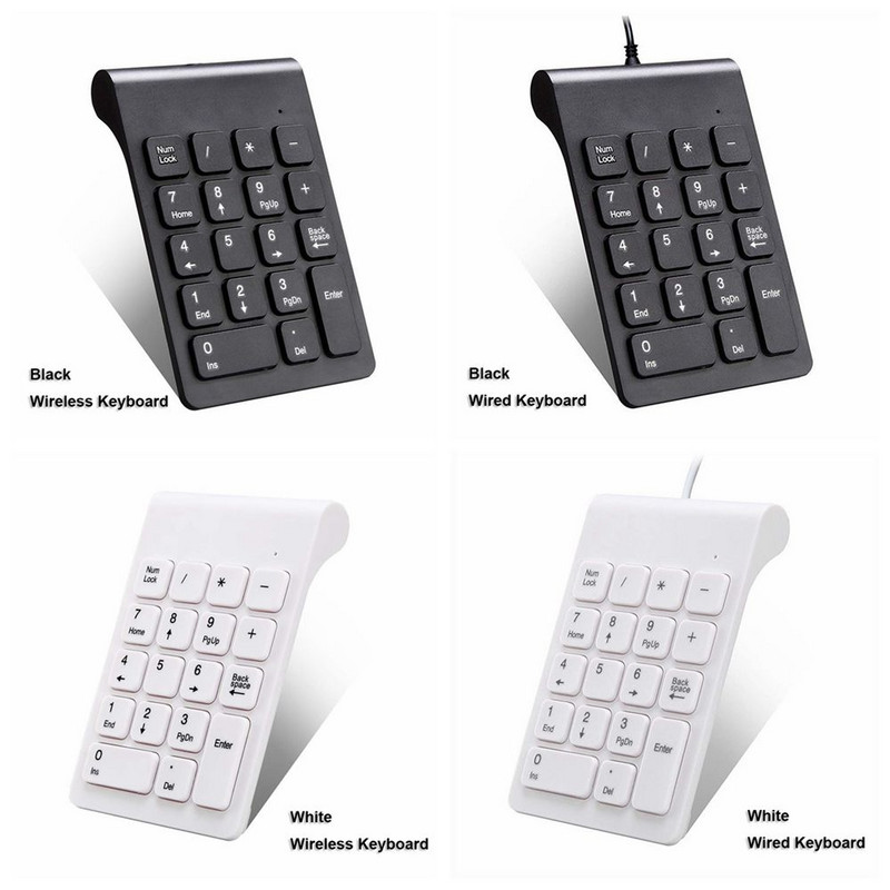 2,4G vezeték nélküli digitális billentyűzet USB számbillentyűzet 18 gombos mini numerikus billentyűzet laptop számítógéphez notebook asztali vezeték nélküli billentyűzet