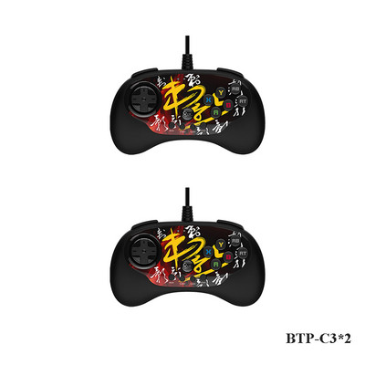 BEITONG Original Betop USB Wired Gamepad Arcade Fighting Joystick Control de joc pentru Android TV/PC/Steam, Street Fighter, Tekken 7