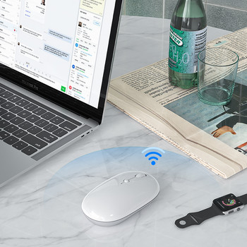 Jelly Comb Акумулаторна безжична мишка USB Type-C мишки Bluetooth мишка за iPad лаптоп MacBook PC преносим компютър Windows