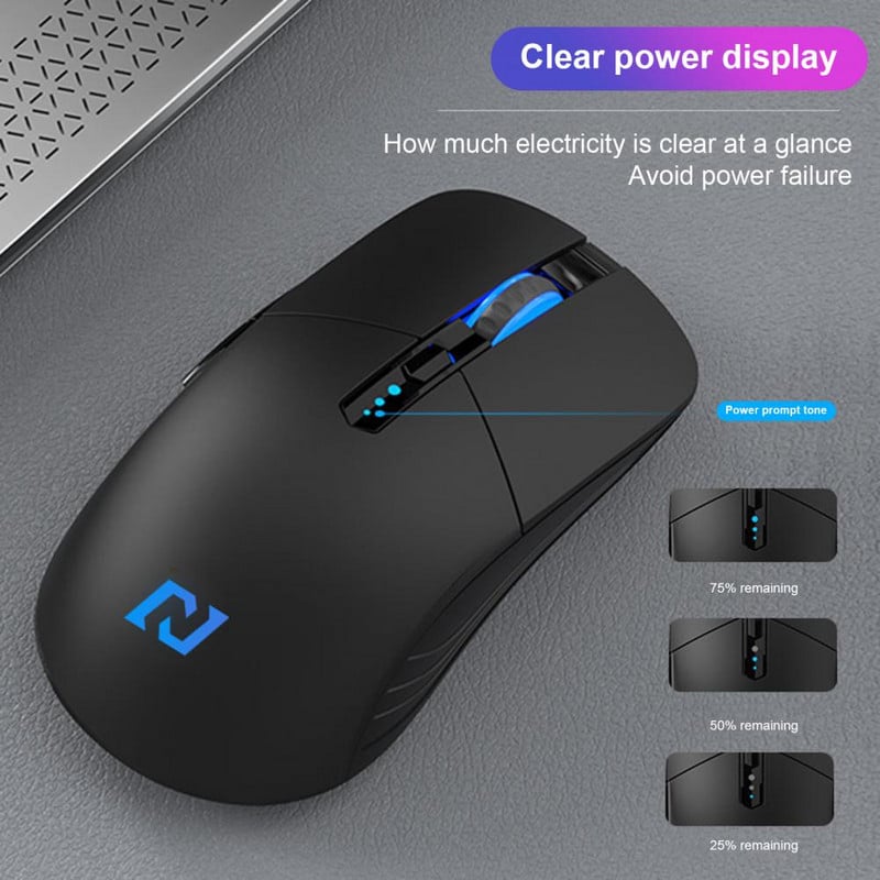 G12 vezeték nélküli egér LED 2.4G csendes gombokkal újratölthető számítógépes optikai motoros játék egerek PC-hez