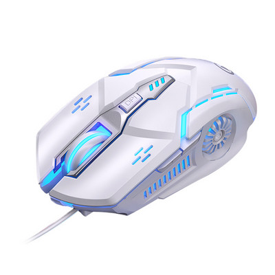 Mouse cu fir G5 pentru computer Mouse Gamer Iluminare de fundal reîncărcabilă Sensibilitate ridicată 6 taste Mouse silențios Office pentru computer de joc PC
