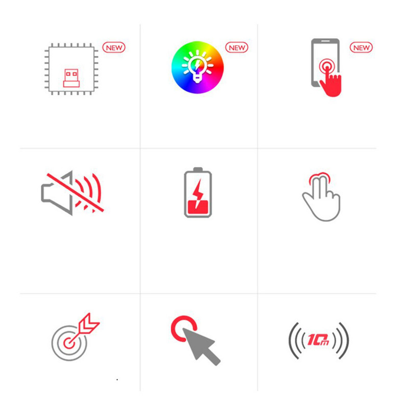 Mouse fără fir Bluetooth RGB Mouse reîncărcabil pentru computer wireless Mause Mouse ergonomic pentru jocuri cu iluminare din spate LED pentru laptop