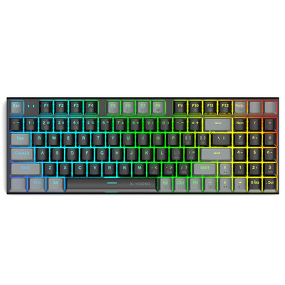 E-YOOSO Z19 RGB USB Tastatură mecanică pentru jocuri întrerupător albastru roșu 94 de taste Cablu detașabil cu fir pentru computer laptop