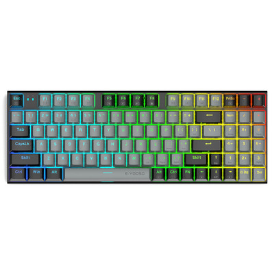 E-YOOSO Z19 RGB USB Tastatură mecanică pentru jocuri întrerupător albastru roșu 94 de taste Cablu detașabil cu fir pentru computer laptop