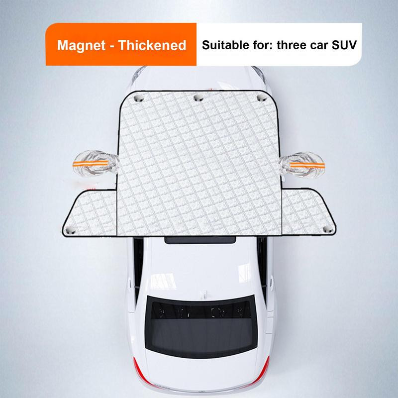 Automobilio priekinio stiklo dangtelis 5 Magnetinis fiksavimas Sulankstomas nuimamas žieminis dangtelis Veidrodžio apsauga Automobilio lango dangtelis, skirtas nuo sniego
