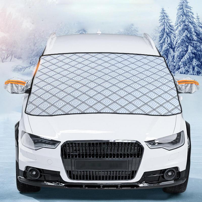 Automobilio priekinio stiklo dangtelis 5 Magnetinis fiksavimas Sulankstomas nuimamas žieminis dangtelis Veidrodžio apsauga Automobilio lango dangtelis, skirtas nuo sniego