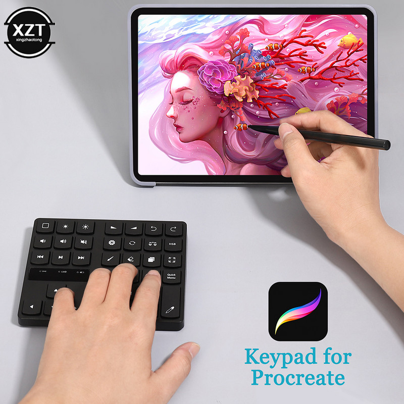 Nouă tastatură fără fir Bluetooth 5.0 cu număr dublu, 35 de taste, laptop, tastatură de încărcare, tastatură cu numere chatpad pentru Android IOS Microsoft