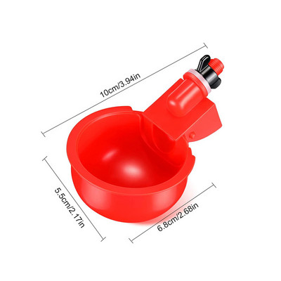 Automatska posuda za pojilo za piliće u čaši za vodu, komplet za pojenje na farmi, za kokošinjac, za pojilicu za perad, hranilica za pitku vodu za piliće, patka, guska, puretina, prepelica